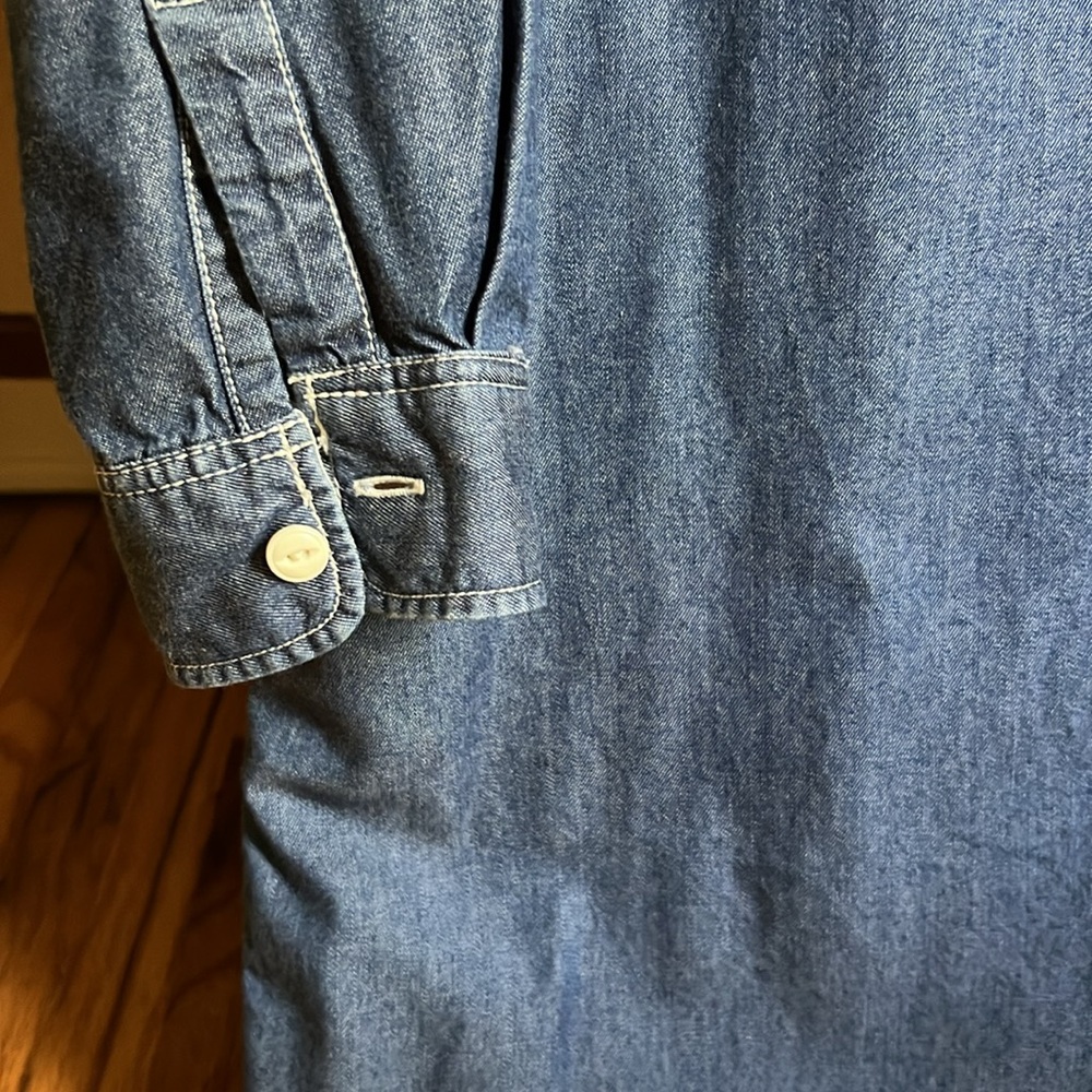 Muji Chambray Shirtdress - Picture 5 of 9